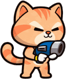 Cat warrior character from the CatGun project